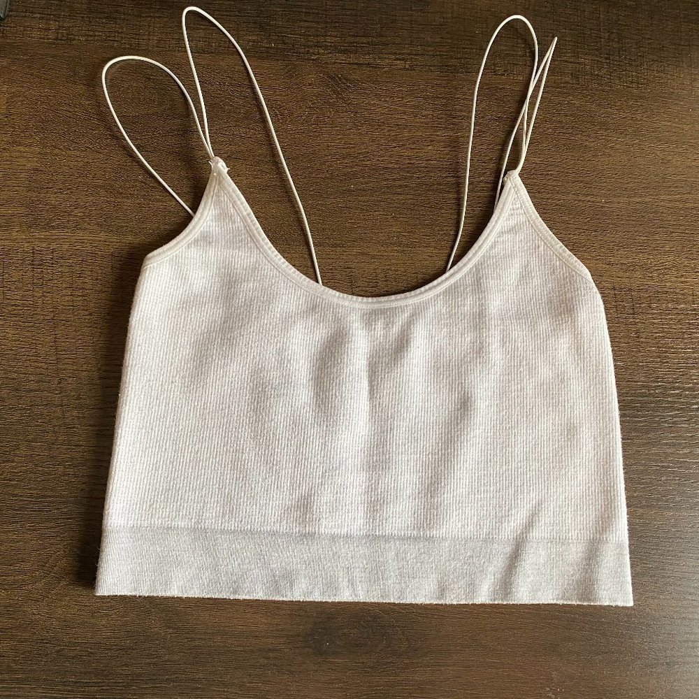 white crop top